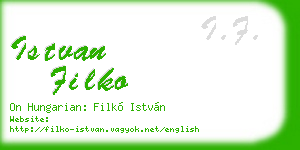 istvan filko business card