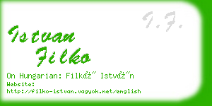 istvan filko business card